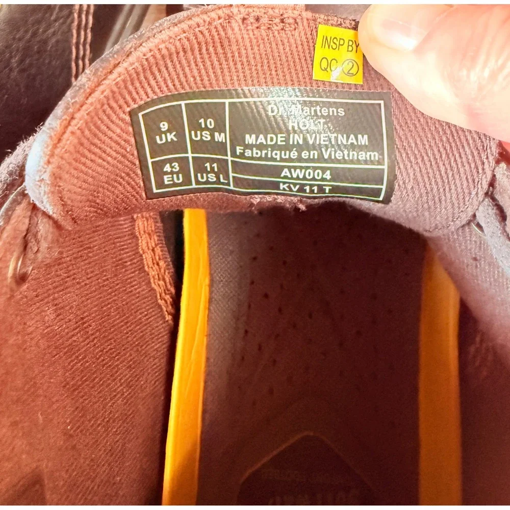 Dr. Martens Holt Chukka Boots Brown Leather SoftWair Mens US‎ 10 EU 43 (RD)